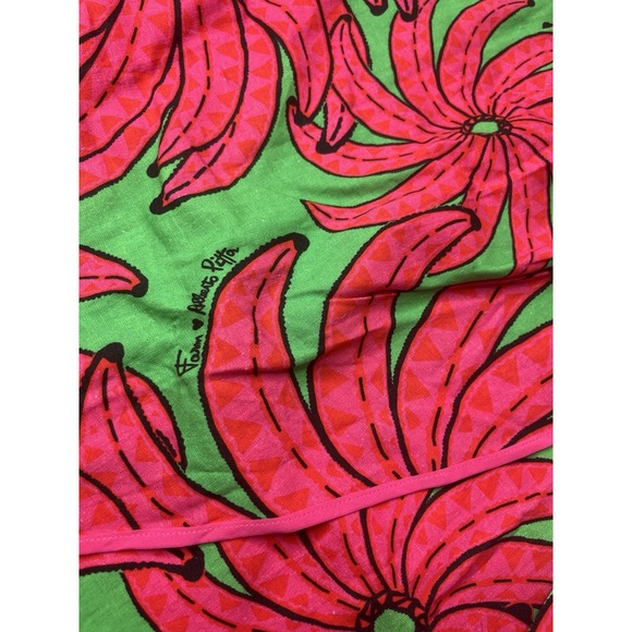 Farm Rio Banana Pitta Midi Skirt Pink Green Size Large NWT Faux Wrap - Picture 3 of 10